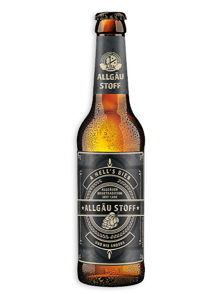 0,5l Flasche Allgäu Stoff der Aktienbrauerei Kaufbeuren