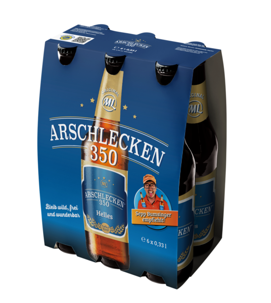 Arschlecken 350 Hell - Sixpack - 6x0,33l