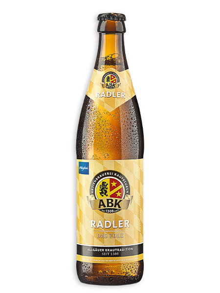 0,5l Flasche Radler - Das Edle der Aktienbrauerei Kaufbeuren