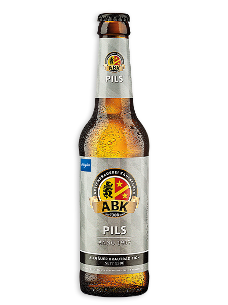 0,33l Flasche Pils Bier - Anno 1907 der Aktienbrauerei Kaufbeuren