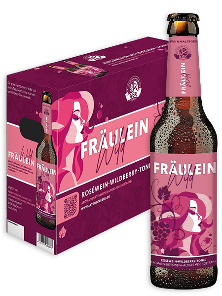 0,33l Flasche Roséwein und Wildberry-Tonic-Limonade der Aktienbrauerei Kaufbeuren