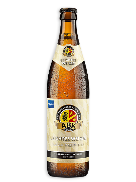 0,5l Flasche leichtes Weizen - Kaiser Maximillian der Aktienbrauerei Kaufbeuren