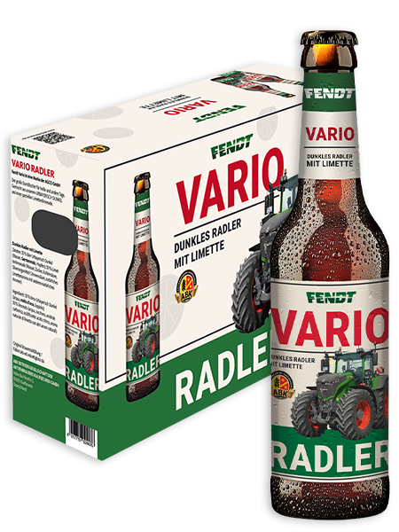 12 Karon, 0,33l Flasche Fendt Vario Radler der Aktienbrauerei Kaufbeuren