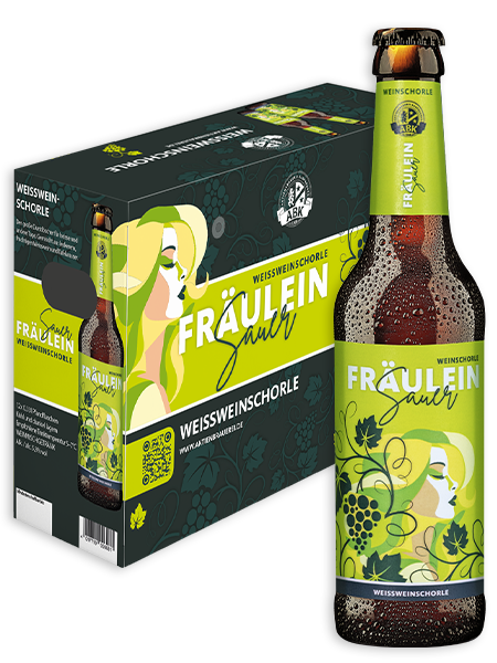 0,33l Flasche Weißweinschorle der Aktienbrauerei Kaufbeuren