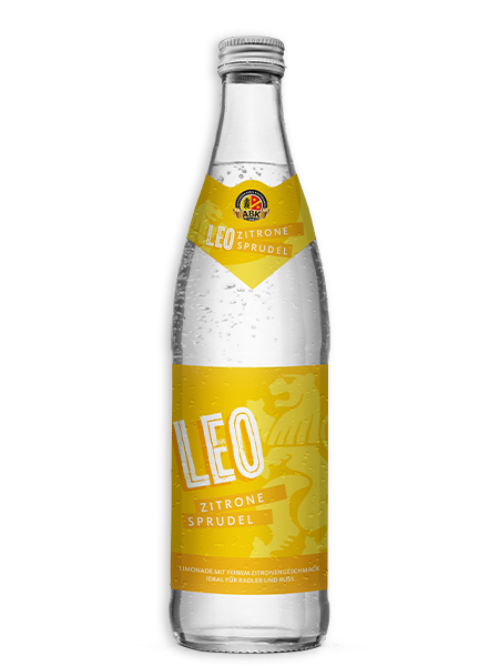 0,5l Flasche Zitronen-Limonade mit frischem Wasser der Aktienbrauerei Kaufbeuren