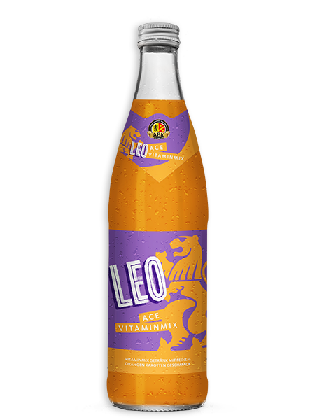 0,5l Flasche Vitaminmix Getränk mit feinem Orangen-Karotten-Zitronen Geschmack der Aktienbrauerei Kaufbeuren