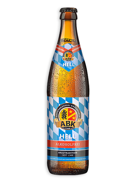 0,5l Flasche alkoholfreies Helles Bier der Aktienbrauerei Kaufbeuren