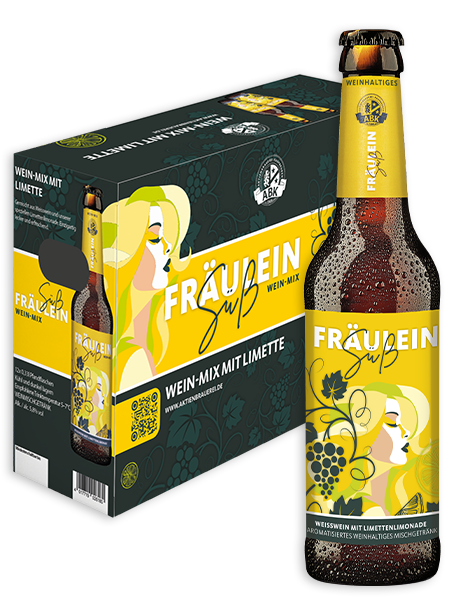 0,33l Flasche Weißwein mit Limettenlimonade der Aktienbrauerei Kaufbeuren